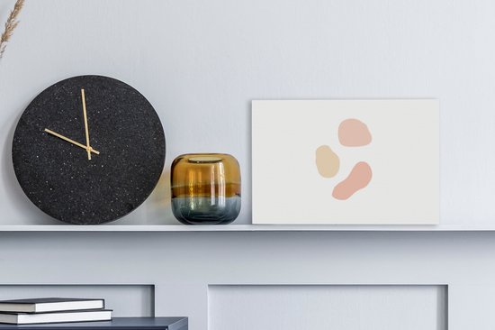 Tableau sur toile Illustration abstraite de taches colorées - 30x20 cm - Décoration murale