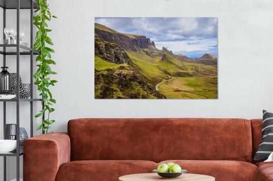 Paysage de Quiraing toile 2cm 140x90 cm - Tirage photo sur toile (Décoration murale salon / chambre)