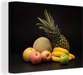 Morceaux de toile de fruits 2cm 80x60 cm - Tirage photo sur toile (Décoration murale salon / chambre)