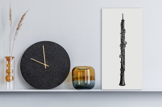 Une illustration antique de toile hobo 20x40 cm - Tirage photo sur toile (Décoration murale salon / chambre)