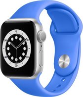 Siliconen watch bandje - Blauw - 38/40mm - M/L - Series 1 2 3 4 5 6 SE - Geschikt voor Apple Watch