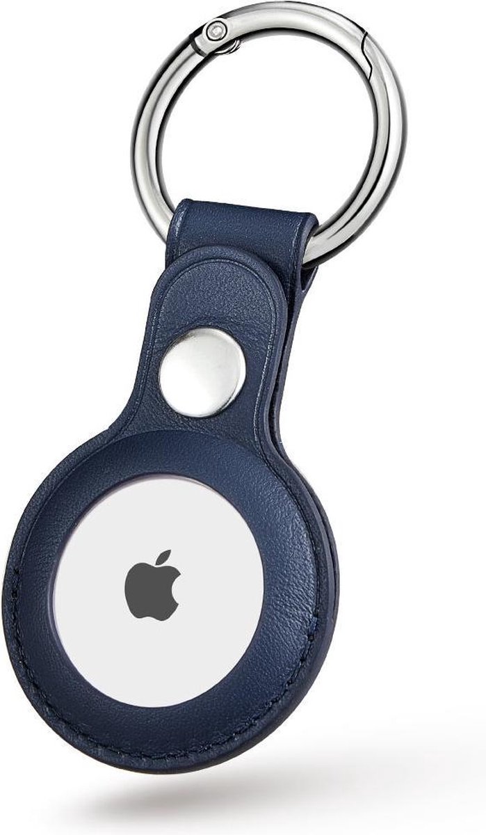 Hoesje voor de Apple AirTag Sleutelhanger in het Bruin - Leer - AirTag Hoesje voor de Apple AirTag Sleutelhanger in het Bruin - Leer - AirTag