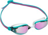 Aquasphere Fastlane - Zwembril - Volwassenen - Pink Titanium Mirrored Lens - Roze/Turquoise