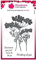 Woodware Clear stamp - Bloemen met quotes - A6 - Stempelset - Polymeer