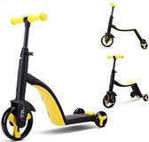 3 in 1 kinderstep - Geel - Scooter kinderstep driewieler kinderfiets - Speelgoed - Buitenspeelgoed