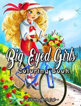 Big Eyed Girls Coloring Book - Coloring Book Cafe - Kleurboek voor volwassenen