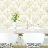 Dutch Wallcoverings - Beaux arts 2 tile effect gold