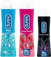 Durex Glijmiddel Tingle & Perfect Gliss & Crazy Cherry Pakket
