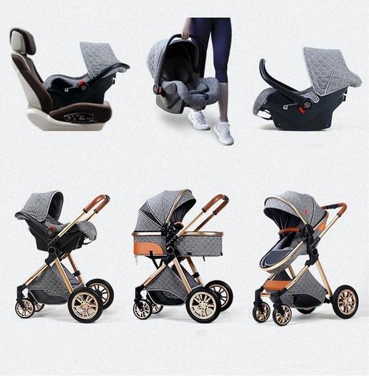 Poussette multifonction best sale