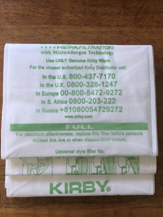 Lot De 9 Sacs D'Aspirateur Pour Kirby G3 G4 G5 G6 ULTIMATE G G7 G7D - Réf. 197394