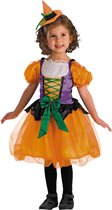Carnival Toys Verkleedjurk Heks Junior Polyester Oranje Maat 98
