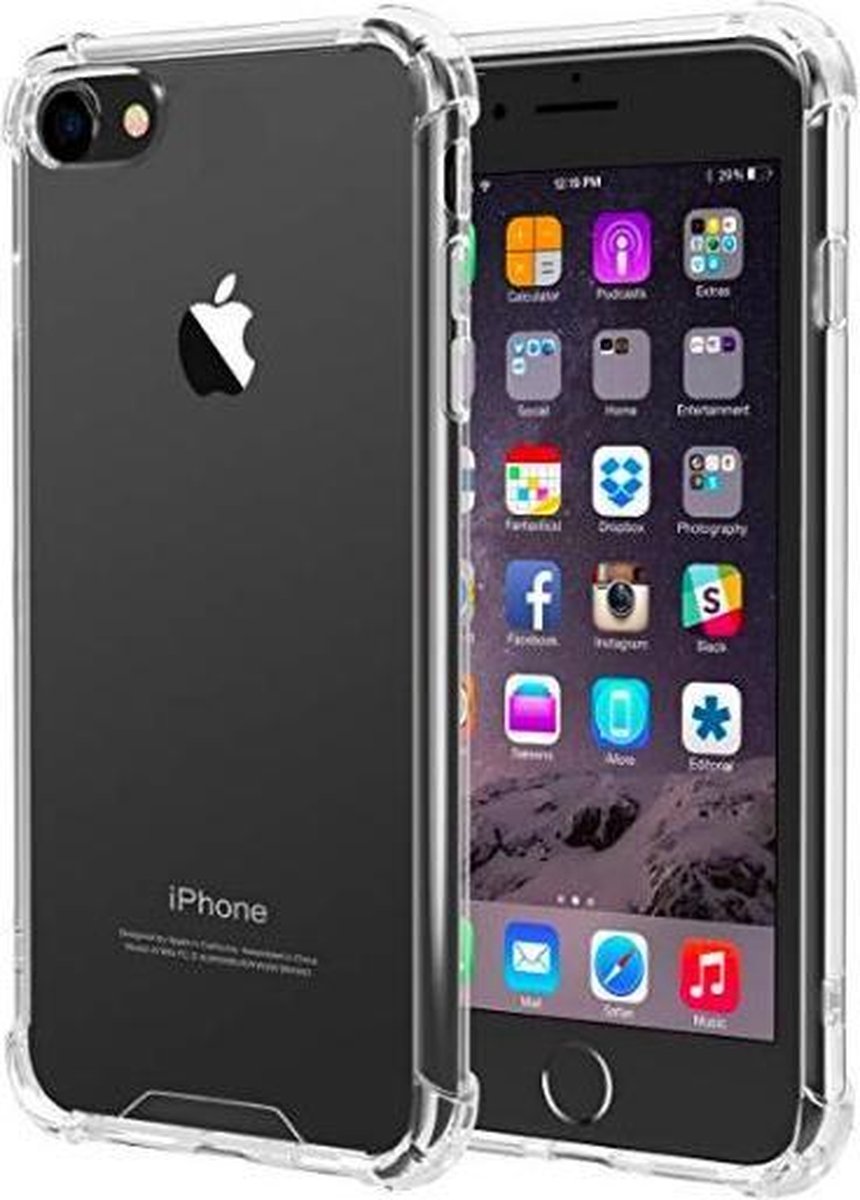 onderschrift heel veel vleugel iPhone 6 en iPhone 6S hoesje Hardcase shock proof case transparant apple  hoesjes back... | bol.com
