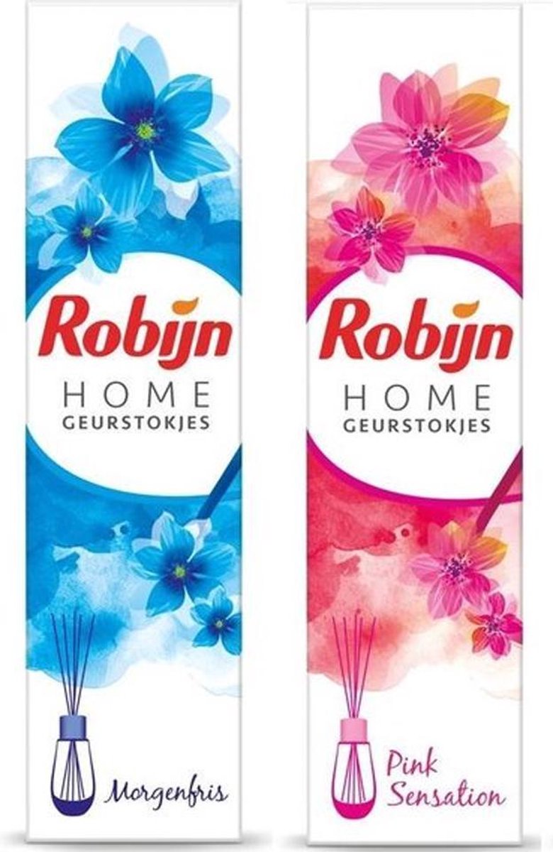 Robijn Home Geurstokjes Multi Pack - Morgenfris & Pink Sensation
