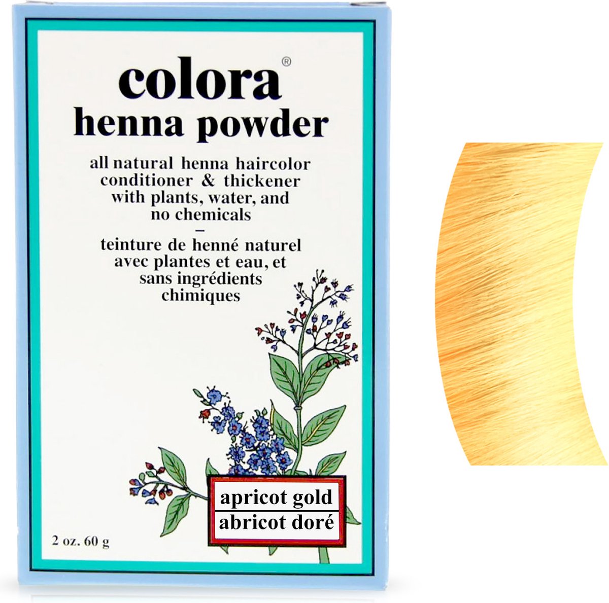 Colora Henna - Kleurpoeder - Apricot Gold - 60 gr