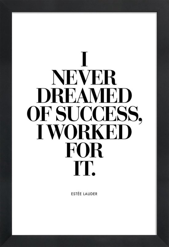 JUNIQE Poster met houten lijst Dreamed Of