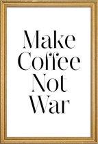 JUNIQE - Poster met houten lijst coffee -30x45 /Zwart