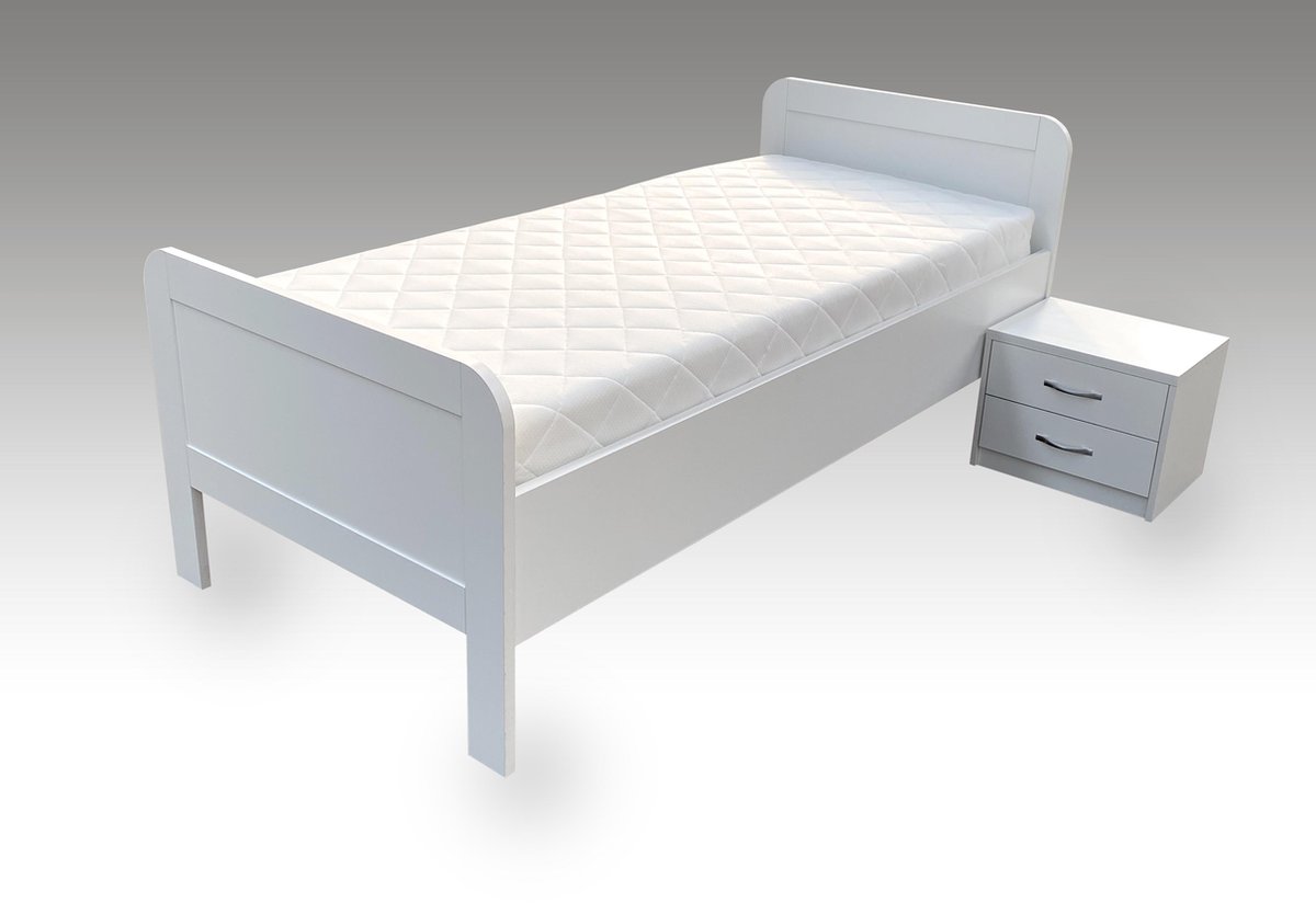 Seniorenbed wit 90 x 200 cm