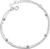 Zilveren dames armband | zilver armbandje met bolletjes | bolletjes armband | 925 zilver | bolletjes