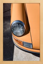 JUNIQE - Poster met houten lijst Foto van Porsche 911 -13x18 /Grijs &