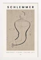 JUNIQE - Poster in houten lijst Schlemmer - Abstract Figure, Facing