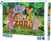 Puzzle Animaux - 50 pièces - Puzzle zoo - 30 x 20 cm.