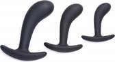 Dark Delights 3 Piece Curved Anal Trainer Set - Butt Plugs & Anal Dildos -