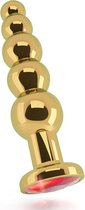 R5 - Gold Plug - 4,9 Inch - Red Sapphire - Butt Plugs & Anal Dildos -