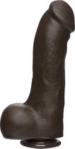 The D - Master D - 12 Inch w Balls Firmskyn - Chocolate - Realistic Dildos -