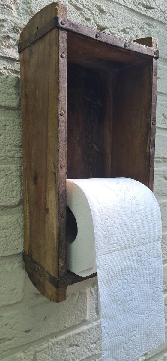 toiletrol houder industrieel wc - houder - oud