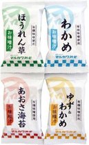 4 pcs Instant Miso soup set - sea weed, yuzu and wakame, spinich, aosa nori