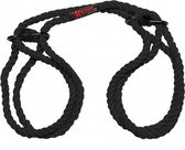 Hogtied - Bind & Tie - 6mm Hemp Wrist or Ankle Cuffs - Black - Bondage Toys -