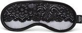 Play Nice Satin & Lace Blindfold - Black - Bondage Toys - Masks