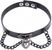 Gothic Heart Verstelbare Collar - BDSM - Bondage