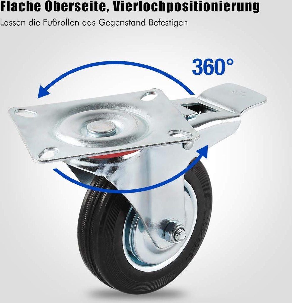 6T gepantserde wielen, transportchassis, transportwielen, industriële scooter, zware tank, transportwielen, zware wielen, transportwagen (geel