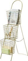 Bloempot trap ladder Hensies 106,5x26,5x55 cm messing