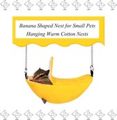 EPIN B.V. | Hamster Hangmat | Banaan | Knaagdier Bed | Schommel | Knaagdier Nest | Hamster Speelgoed