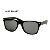 Zonnebril Mat Zwart - Zwarte Glazen