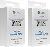 G&G Zink Zelfklevend fotopapier- 2 * 3 inch (5 x 7,6cm) - 90 sheets