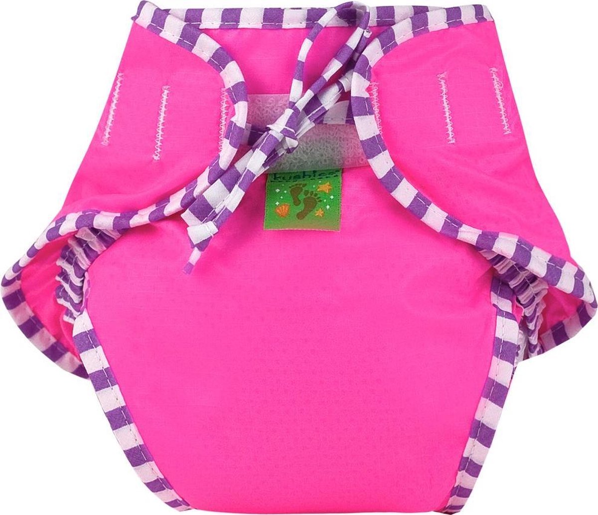 Kushies - luier - wasbare zwemluier - zwembroekje - maat 8 - 18/23 kg - roze Kushies - luier - wasbare zwemluier - zwembroekje - maat 8 - 18/23 kg - roze