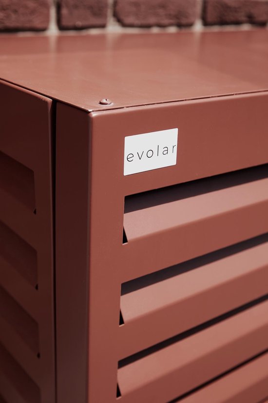Evolar Evo-cover airco buitenunit omkasting - Steenrood - XL 1300 x 1700 x 750 MM