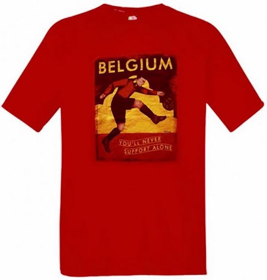 België t-shirt ‘you’ll never support alone’ maat L