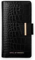 iDeal of Sweden Phone Wallet voor iPhone 12 Mini Jet Black Croco