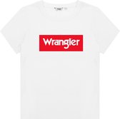 Wrangler LOGO TEE WHITE Dames T-SHIRTS S