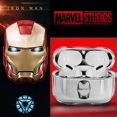 Airpods siliconen hoesje Ironman silver