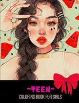 Teen coloring book for girls