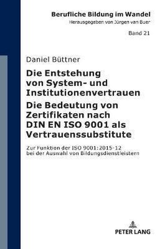 Berufliche Bildung Im Wandel-Die Entstehung Von System- Und  ... - cover