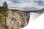 Muurdecoratie Yellowstone Verenigde Staten - 180x120 cm - Tuinposter - Tuindoek - Buitenposter