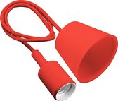 GTV Minio Hanglamp - Rood - met E27 fitting | max. 60W | 100 cm kabel | werkt met alle soorten lampen