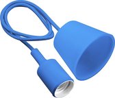 GTV Minio Hanglamp - Blauw - met E27 fitting | max. 60W | 100 cm kabel | werkt met alle soorten lampen