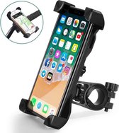 Apple iPhone SE (2020) Fietshouder - Motorhouder - Stuur - Fiets - Motor - Houder - Zwart - Verstelbaar - 360 graden draaibaar - LuxeBass